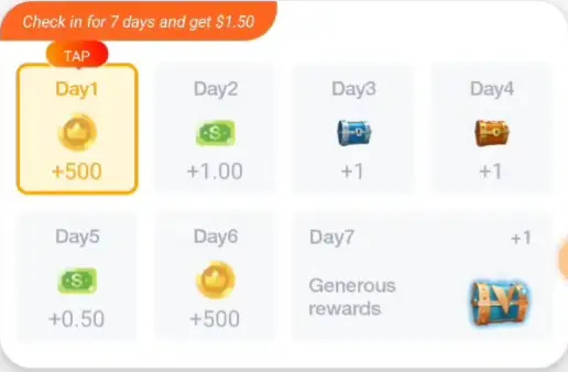 Clipclaps Daily check in