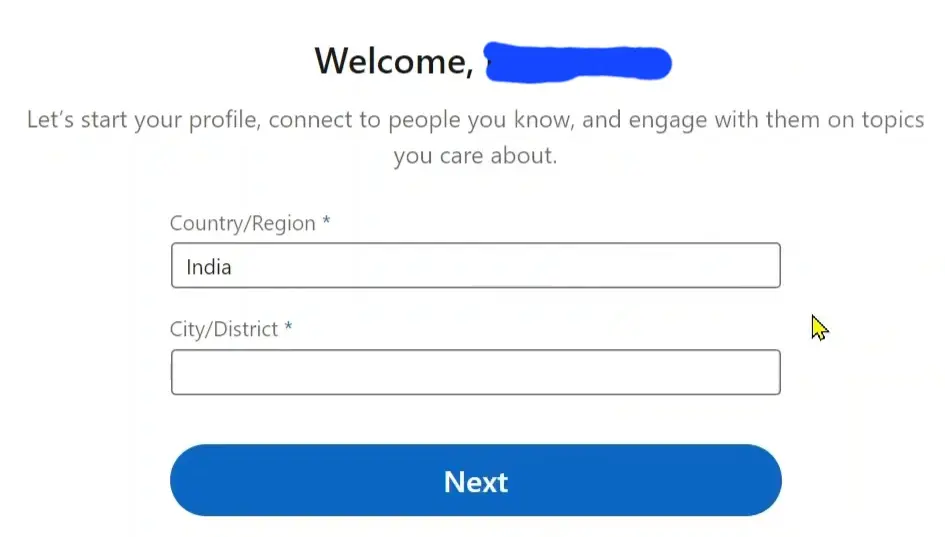 Linkedin account Creation