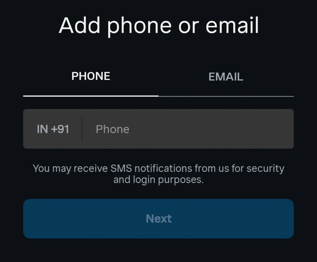 Instagram Page create 